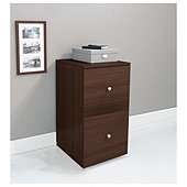 Isaac 2 Drawer Filer, Walnut Effect