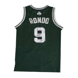    Autographed Rajon Rondo Celtics Green Jersey