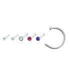 FreshTrends Notched Captive Bead Rings 10 Gauge Body Jewelry