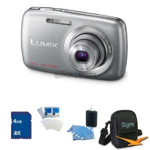  Lumix DMC S1 12MP Compact Silver Digital Camera w/ 720p HD 