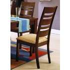 Winsome Wood Set of 2 Light Oak Finish Ladder Back Dining Chairs