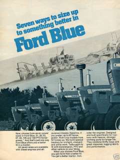 1972 Ford 9000 7000 5000 Farm Tractor 2 Page Ad  