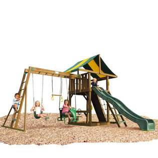 Playtime PS10LINTLC Lincoln Swing Set  Top Ladder With Chain 