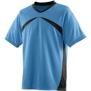 Augusta Sportswear Wicking Custom Soccer Jersey COLUMBIA BLUE/ BLACK 