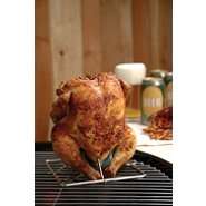 Charcoal Companion Stainless Folding Beer Can Chicken Rack at  