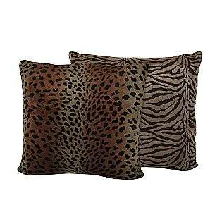 Animal Plush Fur 18 in. x 18 in. Decorative Pillow  Cannon For the 