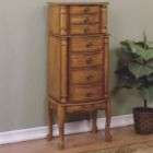 Powell Woodland Oak Jewelry Armoire   overpacked