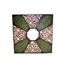 Cheungs Rattan 16 Square Wall Art with Octagonal Mirror in Multicolor