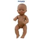   31040 Newborn baby doll afroamerican girl (32cm  12 5/8)Polybag