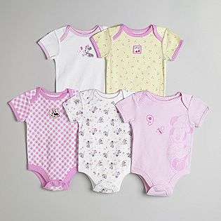 Newborn Girls 5 Pack Minnie Mouse Bodysuits  Disney Baby Baby 