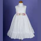 Kids Dream White Crushed Cotton Easter Dress Toddler Girls 2T