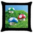   Mario Bros. Mushrooms (Green and Red 1 Up Mushrooms, and Blue Mini