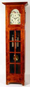 Hand Crafted Custom Mission Oak Style Grandfather Clock  