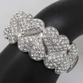Elegant Bracelet Bangle Cuff W swarovski crystal B260  