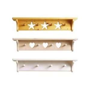  Little Colorado Wall Shelf with Pegs 123 4