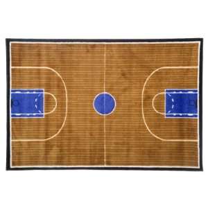  LA Rug Inc. L.A. Rugs Basketball Court Area Rug, 63 x 90 