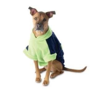 Attitash Fleece Dog Coat Small Navy/Lime