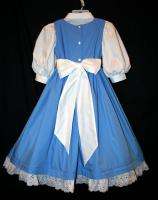 BELLE Blue PROVINCIAL 4 PC COSTUME/Dress SET  