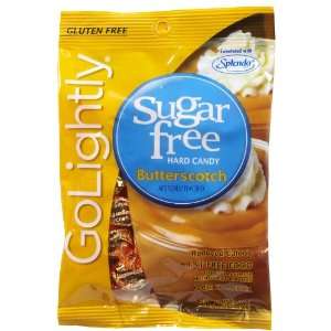Go Lightly Sugar Free Hard Candy Butterscotch, 2.75 oz bag, Kosher 
