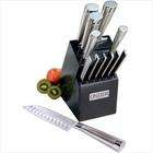 oneida 13pc stainless stl cutlery set w block high carbon