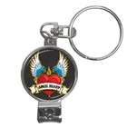 Carsons Collectibles Key Chain Nail Clippers of Flaming Winged Heart 