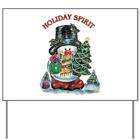 Artsmith Inc Yard Sign Christmas Spirit Snowman with Tree and Presents