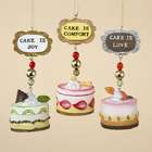   Club Pack of 24 Moms Kitchen Cake Is Christmas Dangle Ornaments