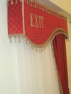 HOME THEATER DECORATIVE CURTAIN PANNEL SHIP WORLDWIDE  