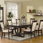   Home Alexander Double Pedestal Dining Table in Merlot Cappuccino