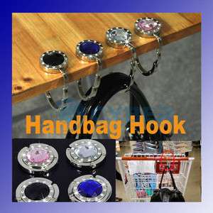 pcs Crystal Folding Hand Bag Purse Hook Hanger Holder  