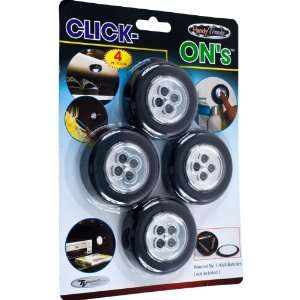   of 4 Click On Stick up LED Lights by Super BrightT 