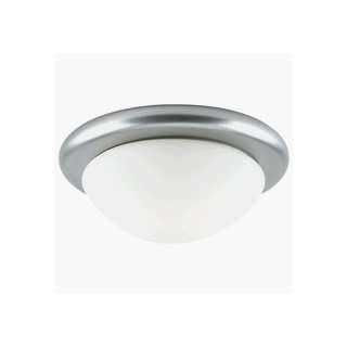 Sea Gull 5374 98 Ceiling Light Brushed Stainless/Satin White Glass 