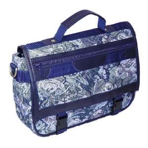  Navy Large Tapestry Scripture Tote