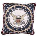 Simply Home United States Navy Military Theme Decorative Throw Pillow 