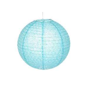   Compact Hollow Out Tissue Paper Lamp Lantern,Blue