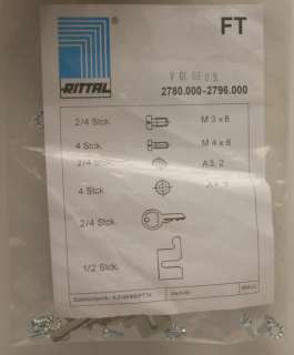 Rittal 2780.000 2796.000 Key Replacement Kit V01039  