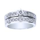   Diamond 14k White Gold Bridal Set (Size 8   Other Sizes Available