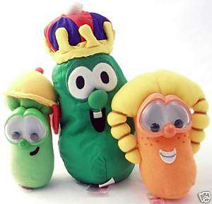 Veggie Tales Plush Doll Toys King LARRY Laura Carrot JR  