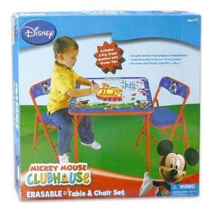  Mickey Mouse Clubhouse 3 Piece Eraseable Table and Chairs 