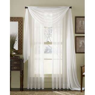 Regal Home Collections Elegant Voile 60x63 Inch Sheer Curtain at  