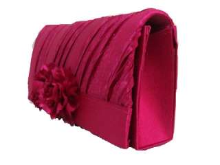 With flower Party New Satin Bridal Evening Bag Clutch Bag Choice 