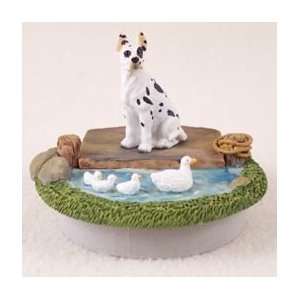  Harlequin Great Dane Candle Topper Tiny One A Day on the 