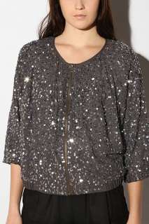 UrbanOutfitters  Sparkle & Fade Sequin Bomber Jacket