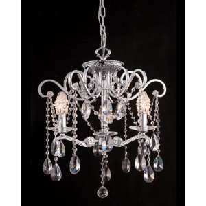   by 19 Inch Multicolored Lynton Chandelier with Polished Chrome Finish