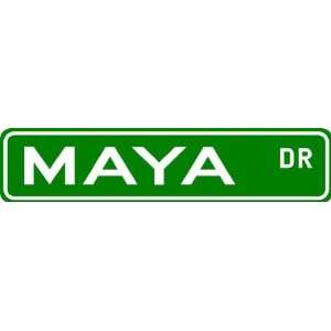 MAYA Street Sign ~ Family Lastname Sign ~ Gameroom, Basement, Garage 