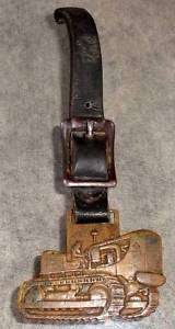 Antique Allis Chalmers Tractor Advertising Fob & Strap  