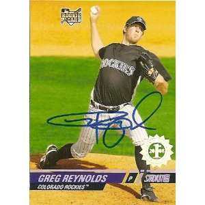   Reynolds Signed Rockies 2008 Stadium Club RC Card