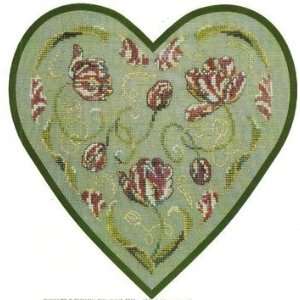  Tulip Heart   Cross Stitch Pattern Arts, Crafts & Sewing