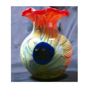  Murano Design Mouth Blown Glass Essence Swirls Vase X 377 