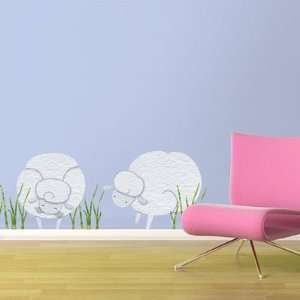  Large Sheep Wall Stickers   Removable & Repositionable Wall Decals 